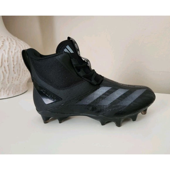 Adidas Adizero Chaos High Black Football Cleats, Size 10 ID9103 - Picture 1 of 8